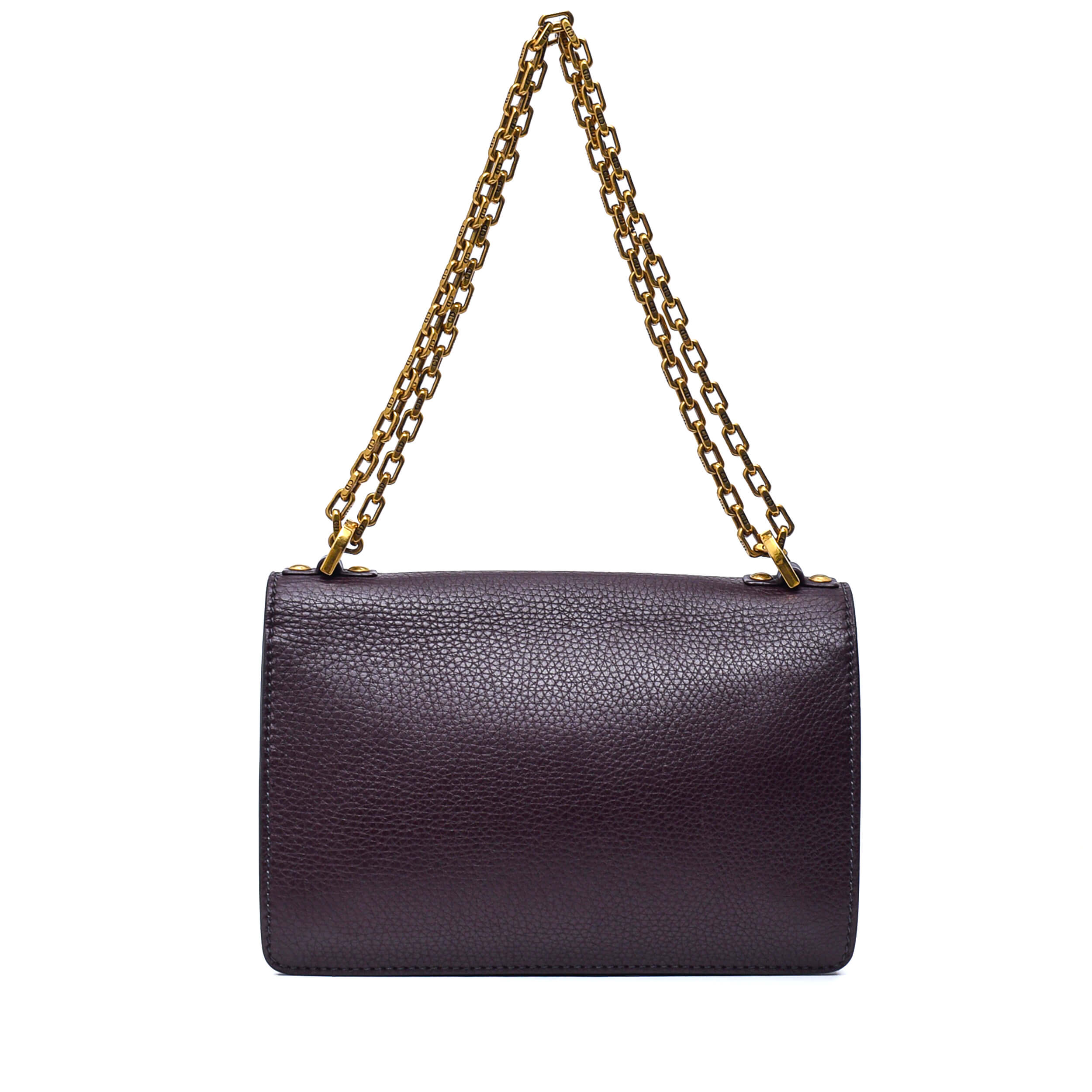 Christian Dior - Bordeux Damson Leather J'aDior Flap Bag